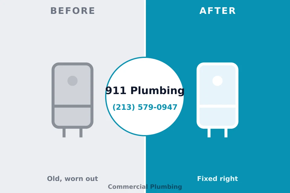Before and after: plumbing repair Sugarcreek, PA